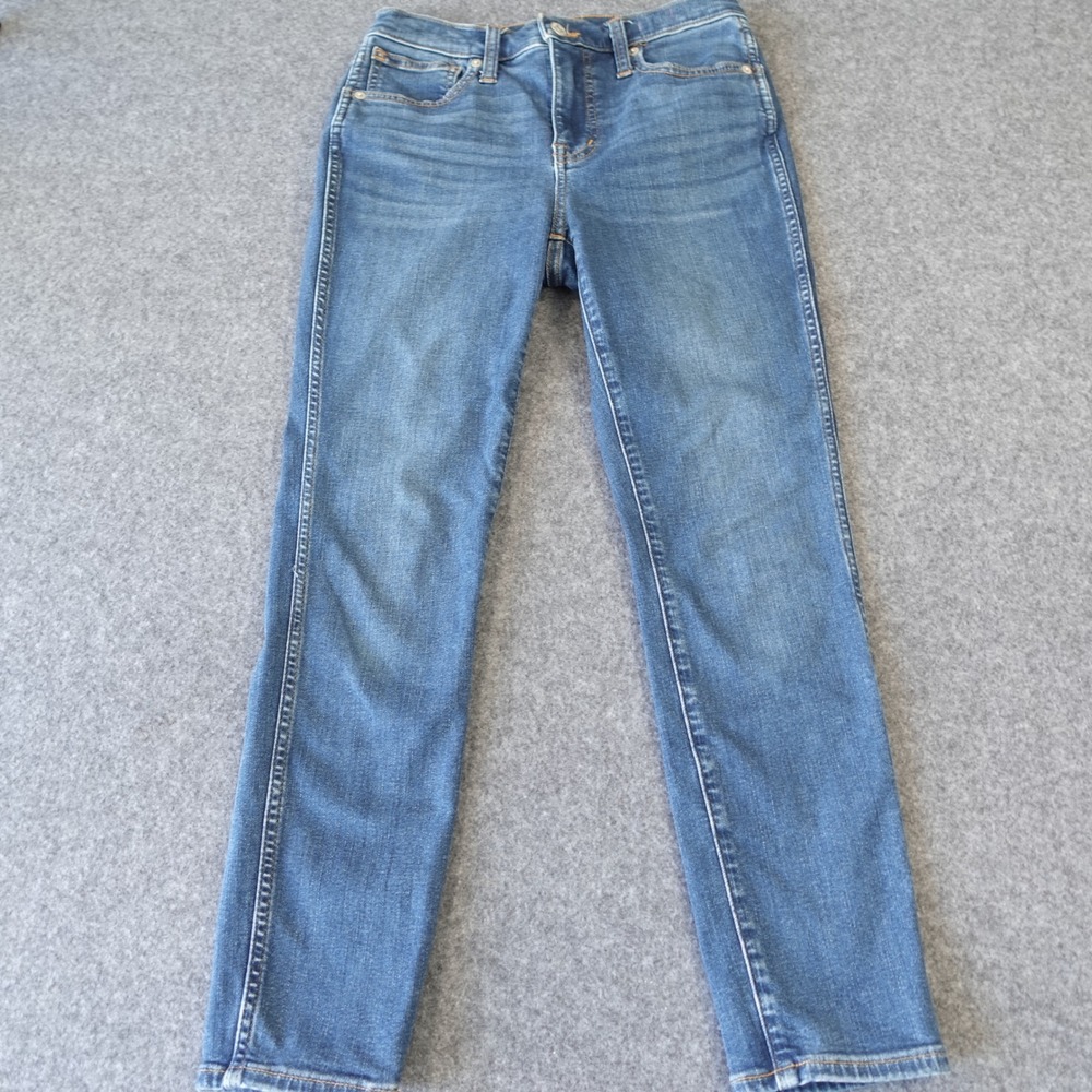 Madewell 10" High-Rise Skinny Jeans 26P Blue Petite Altered 24" inseam
